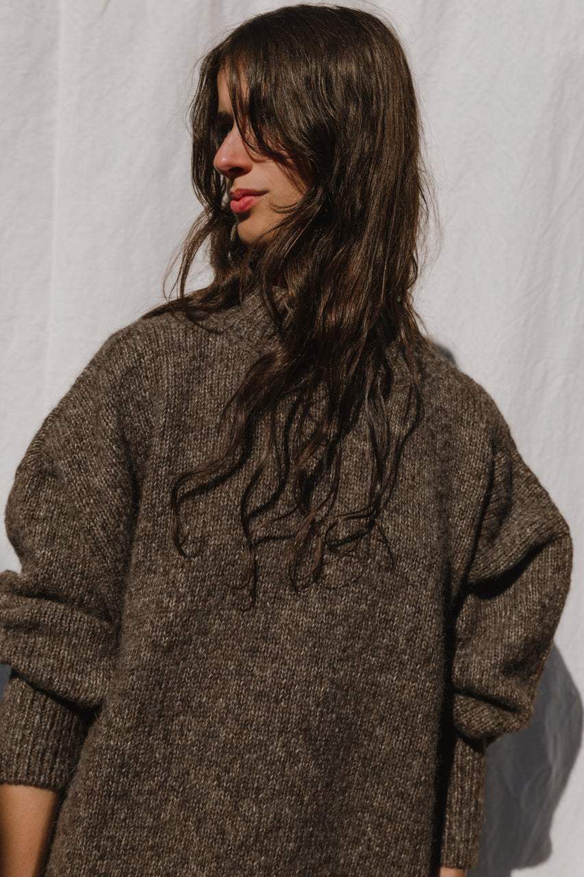 MAR jumper / alpaca & pima cotton / kukicha