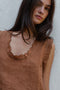 SURYA top / indian linen / cinnamon