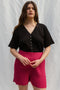 MINI LUCA cardigan / organic cotton / black