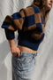 LINO no waste jumper / organic cotton / midnight & carob