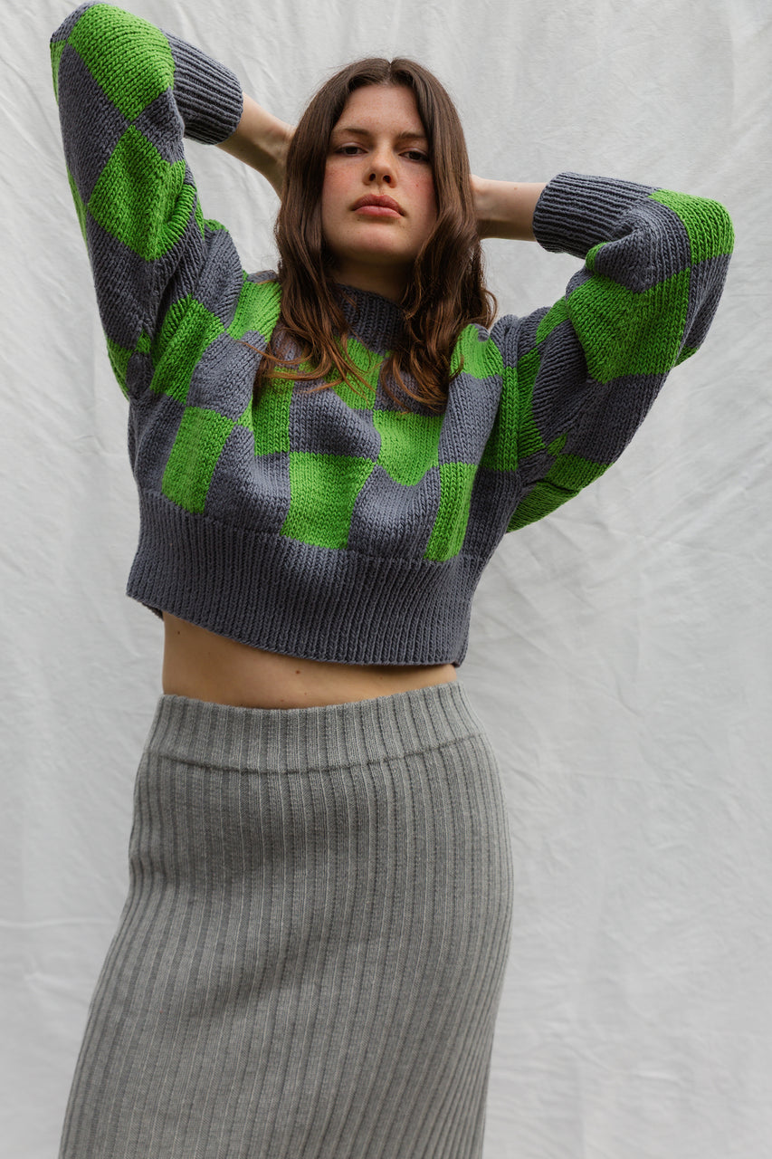 LINO no waste jumper / organic cotton / berry lassi & apple