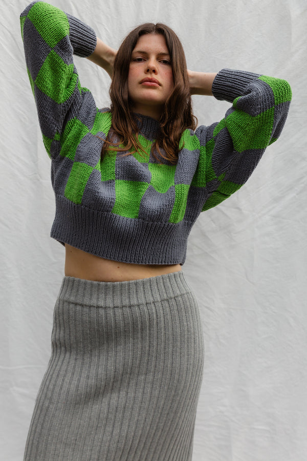 LINO no waste jumper / organic cotton / berry lassi & apple
