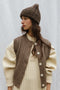 PEPITA hat / alpaca & highland wool boucle / dark oak