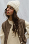 PEPITA hat / alpaca & highland wool boucle / milk