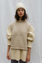 PAZ ribbed jumper / highland wool / milk