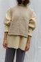 PAZ ribbed jumper / highland wool / milk