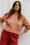 LAGO mini jumper / organic cotton boucle / peach clay