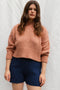 LAGO mini jumper / organic cotton boucle / peach clay