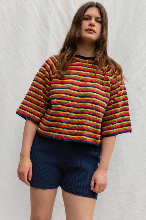 PABLO mini jumper / organic cotton / multi stripe