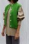 OTTILIA ribbed vest cardigan / highland wool / lemongrass