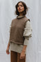 TINO vest / highland wool / walnut