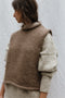 TINO vest / highland wool / walnut