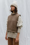 TINO vest / highland wool / walnut
