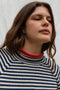 PABLO mini jumper / organic cotton / milk & midnight stripe