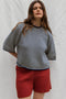 PABLO mini jumper / organic cotton / milk & midnight stripe