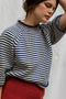 PABLO mini jumper / organic cotton / milk & midnight stripe