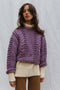 MINI EWA chunky jumper / highland wool / jacaranda