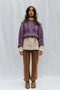 MINI EWA chunky jumper / highland wool / jacaranda