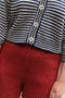 ISOBEL cardigan / organic cotton / milk & midnight stripes