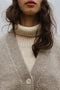 VALERIA cardigan / highland wool / rock salt