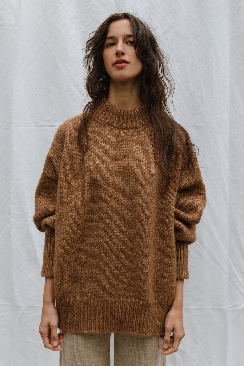 MAR jumper / alpaca & pima cotton / autumn leaf
