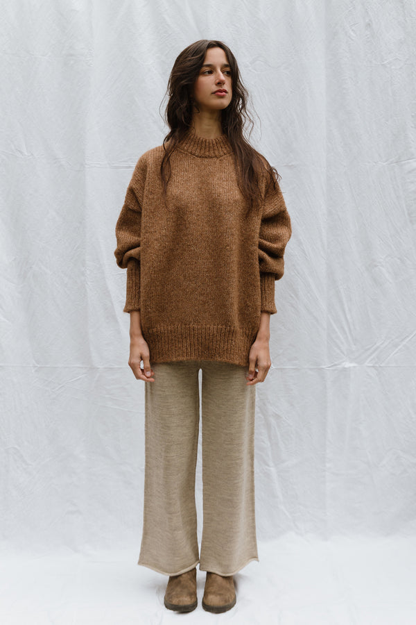 MAR jumper / alpaca & pima cotton / autumn leaf