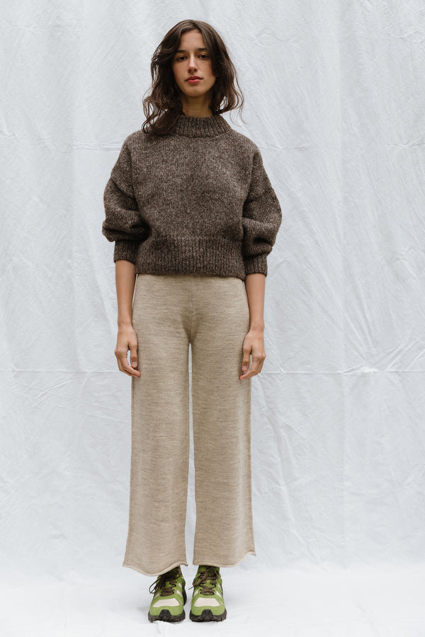MINI ROSINA jumper / alpaca & pima cotton / kukicha