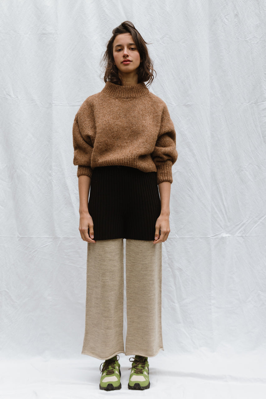 MINI ROSINA jumper / alpaca & pima cotton / autumn leaf