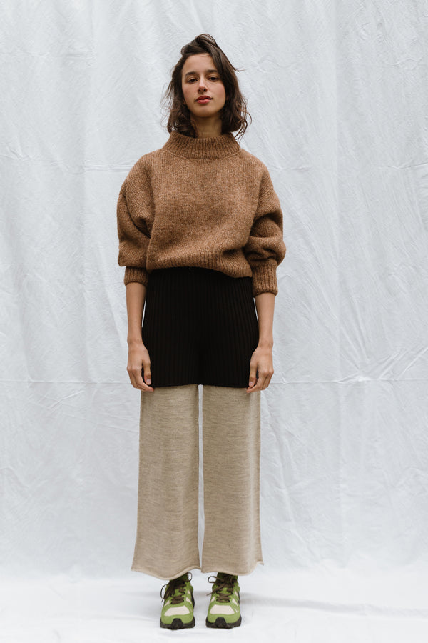 MINI ROSINA jumper / alpaca & pima cotton / autumn leaf