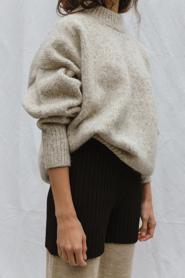 MAR jumper / alpaca & pima cotton / cloud
