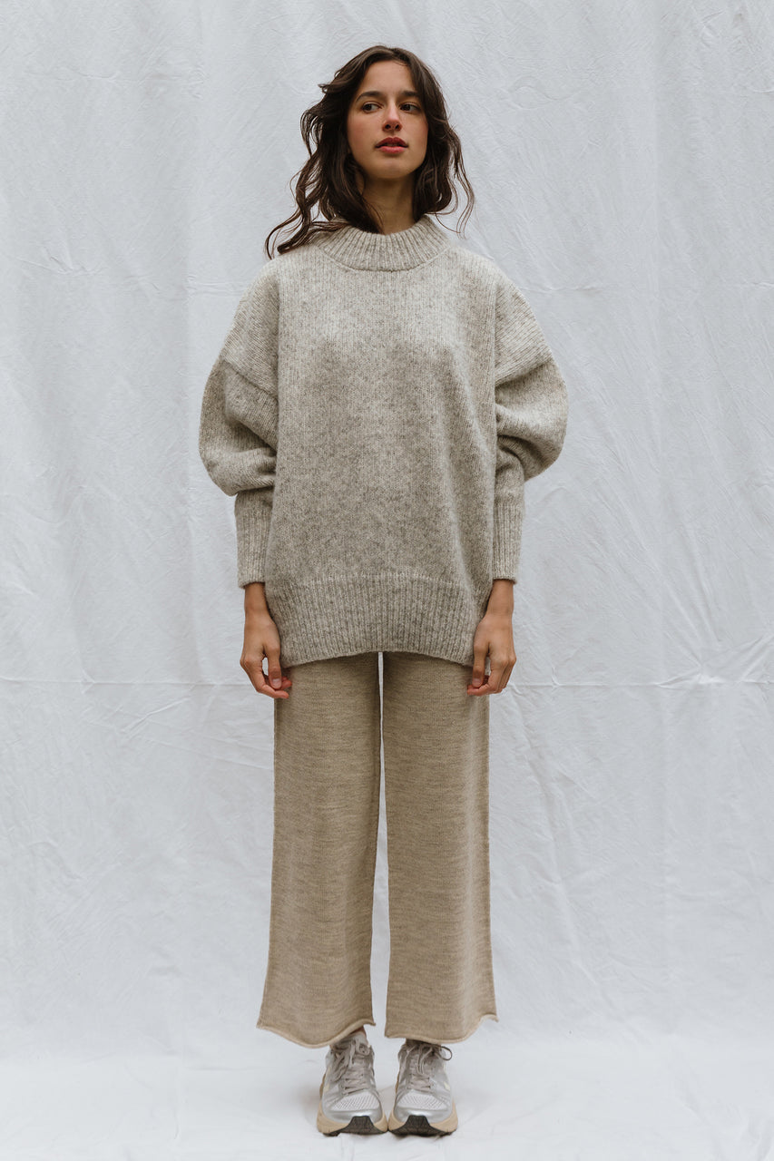 MAR jumper / alpaca & pima cotton / cloud