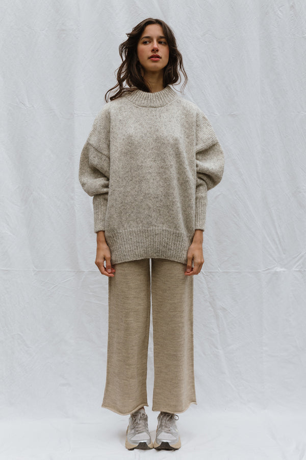 MAR jumper / alpaca & pima cotton / cloud