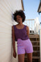 CANDELA lace vest / organic cotton / mangosteen