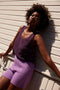 CANDELA lace vest / organic cotton / mangosteen
