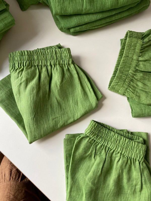 FRITZ shorts / indian linen / lovage / sample