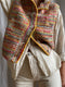 CONFETTI no waste vest cardigan / milk