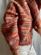 CONFETTI no waste cardigan / sweet paprika