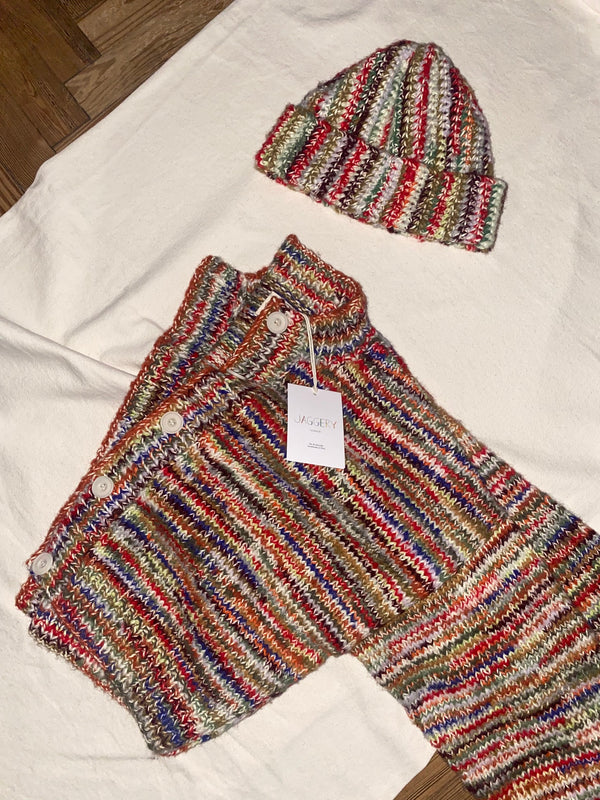 CONFETTI no waste cardigan / milk