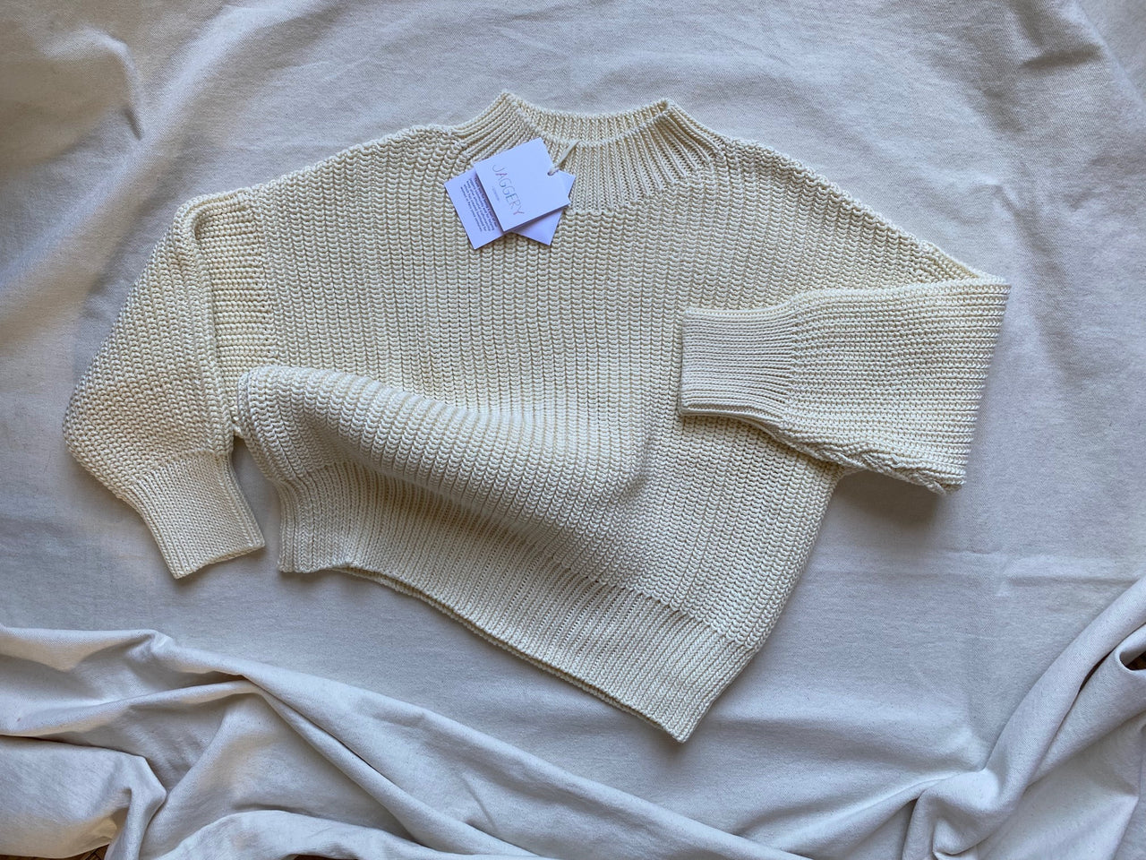 DELIA jumper / organic cotton / milk / sample / 2 sizes available