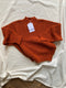 DELIA jumper / organic cotton / orange zest / sample / 8-10uk