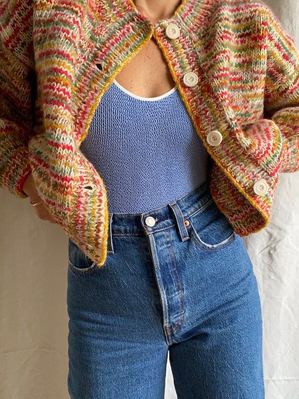 CONFETTI cardigan / milk