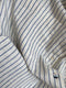 SANTIAGO big shirt / organic indian cotton / white sand & sea stripes