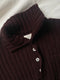 LENNY rib jumper / highland wool / dark cherry plum
