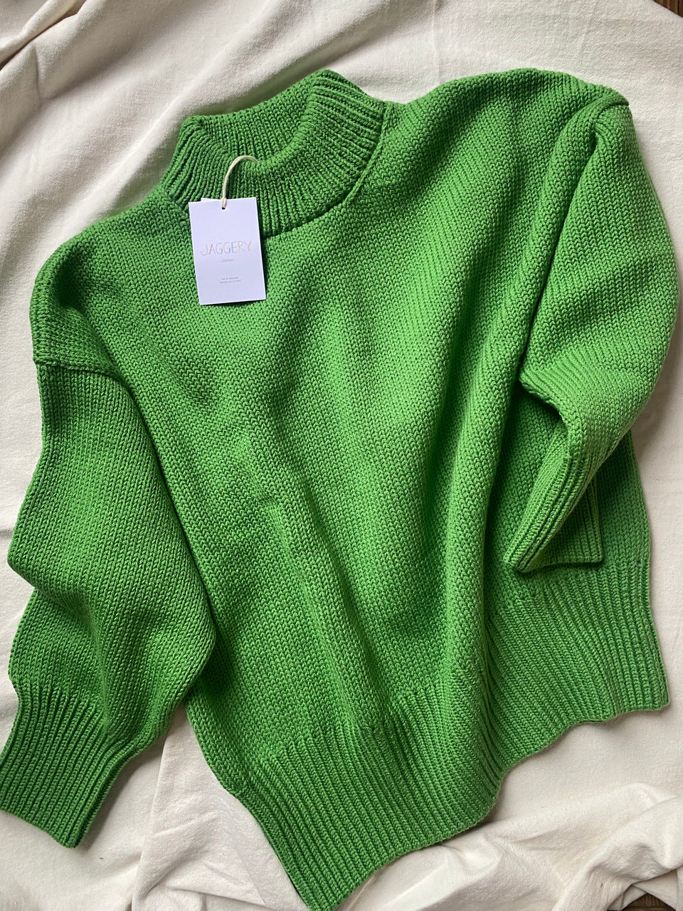 Mar jumper / highland wool / lemongrass / sample