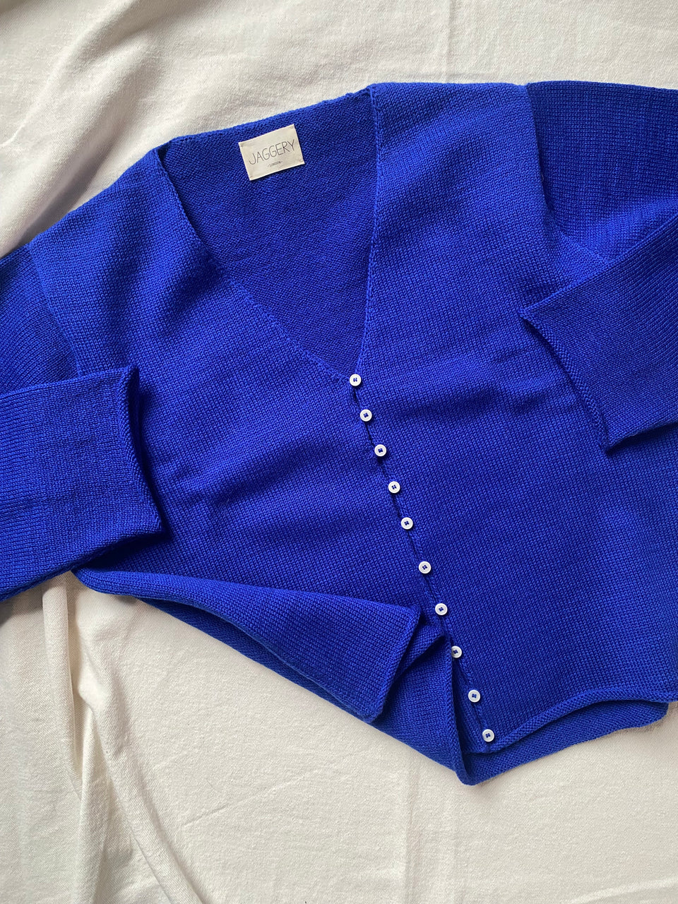 Luca cardigan / highland wool / sapphire / sample