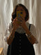 LELLA dress / indian linen / black