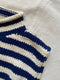 TINO vest / organic cotton / milk & midnight stripes / sample / 8-12uk