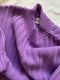 RIO rib jumper / organic cotton / summer lilac / sample / 10-14uk