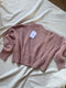 LAGO mini jumper / organic cotton boucle / rosado / sample