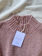 LAGO mini jumper / organic cotton boucle / rosado / sample